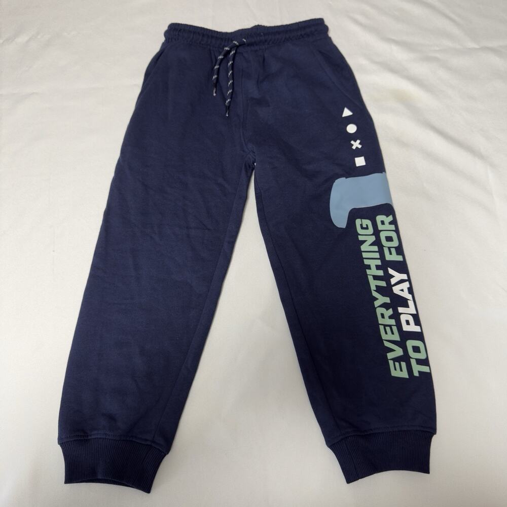 Playstation Graphic Jogger Pants Boy's XS (4/5) Navy Blue 'Everything...'